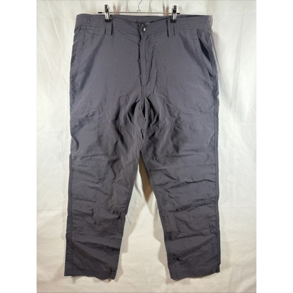 The North Face Lightweight Nylon Pants Mens 38x32 Gray Chino Hiking Fishing‎